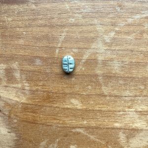 Silver Coffee Bean Charm